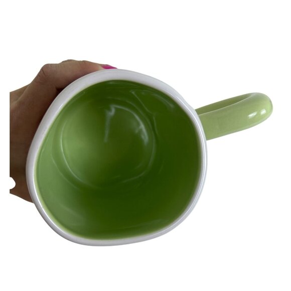 Disney Tinker Bell Mug Rae Dunn Artisan Collection Green Wing Handle - Picture 2 of 6